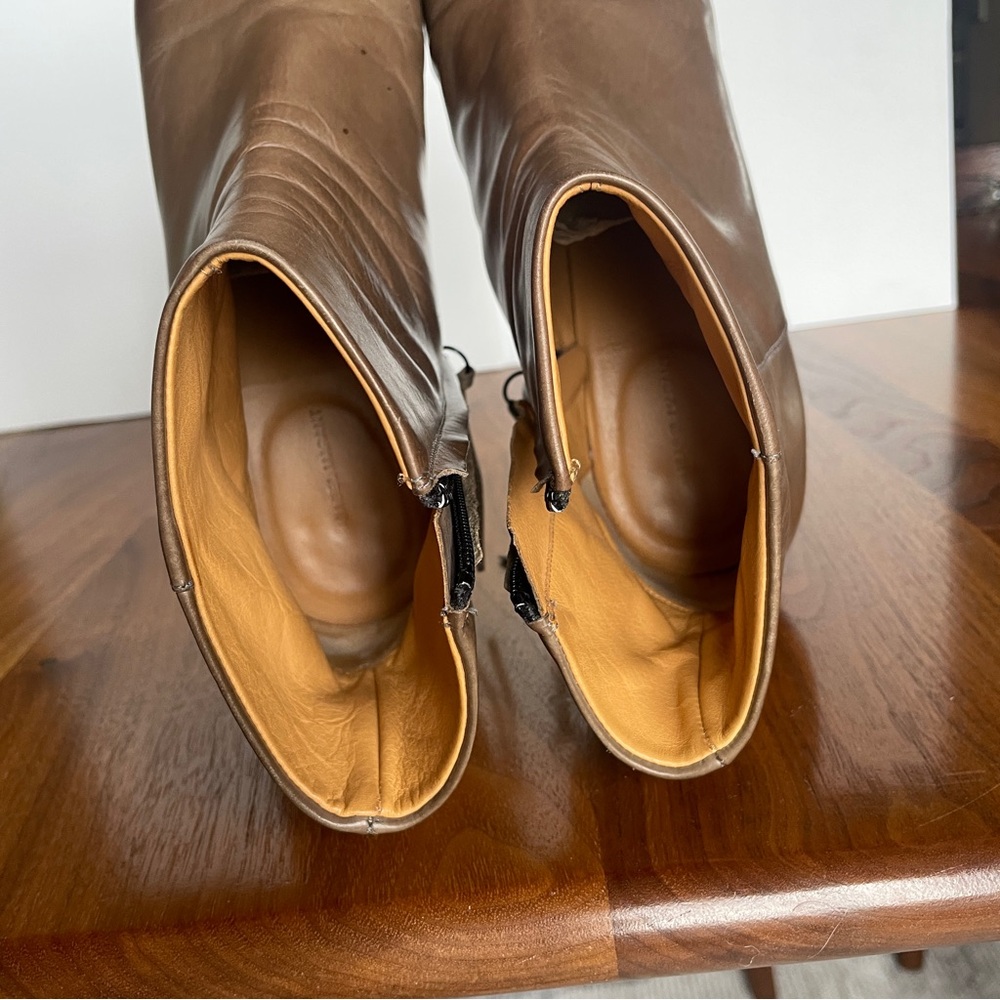 ISABEL MARANT zip booties leather ombré taupe size 39 - Picture 8 of 8